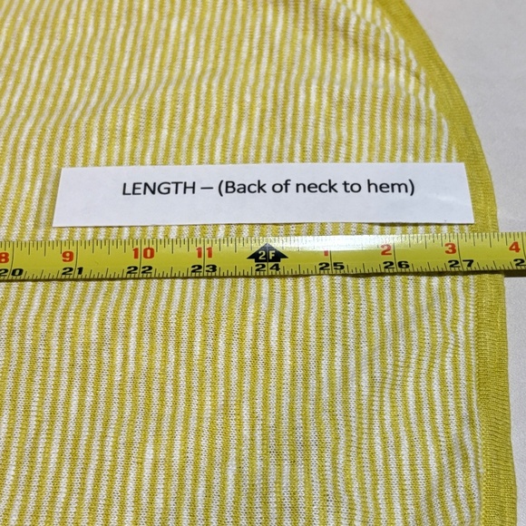 Eileen Fisher Linen/Cotton Long Sleeve Knit Top Sz PM Breathable Beach Coastal - Picture 9 of 12